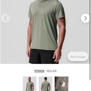 ASRV Men's Short-Sleeve Performance Tee — Olive Green